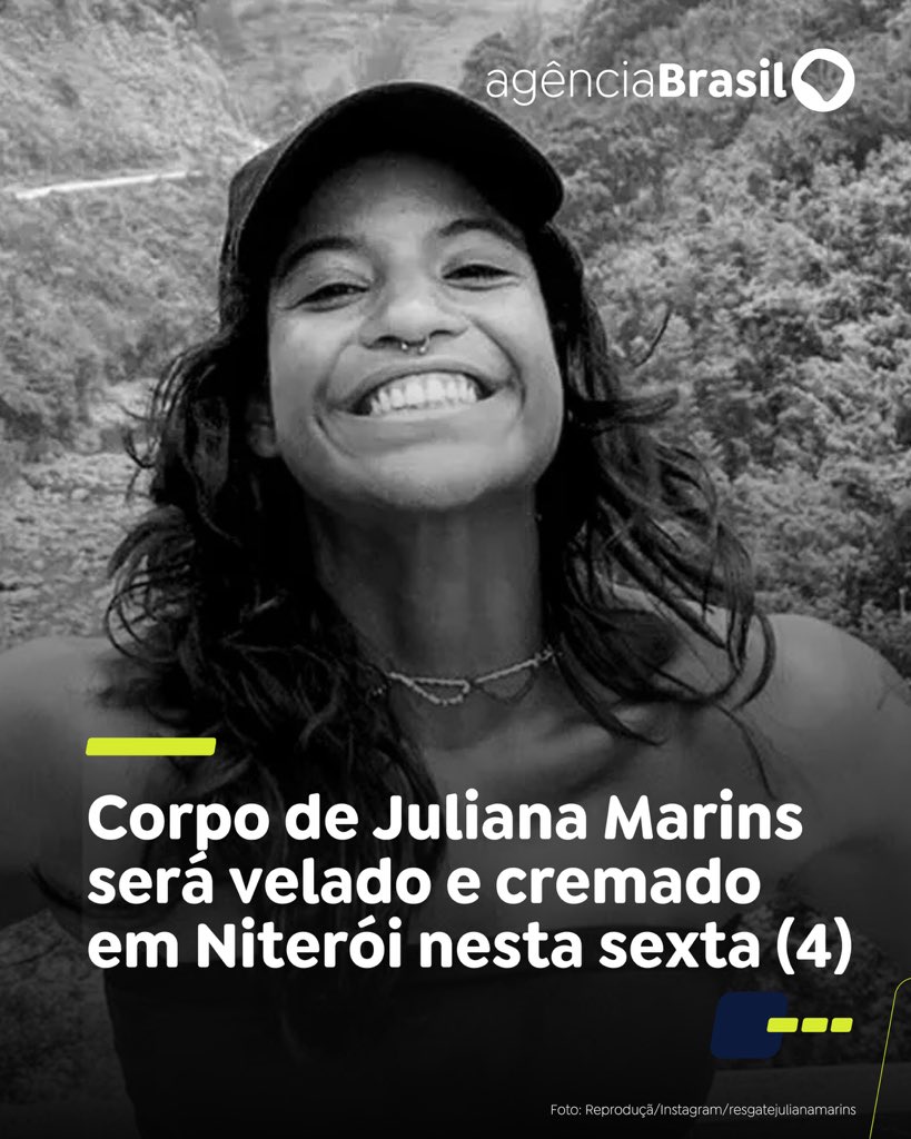VELÓRIO E CREMAÇÃO | O velório da jovem publicitária será nesta sexta (4), a partir das 10h, no Cemitério e Crematório Parque da Colina, em Niterói, cidade onde ela morava. Até às 12h, a cerimônia será aberta ao público. Em seguida, entre 12h30 e 15h, ficará restrita à família.