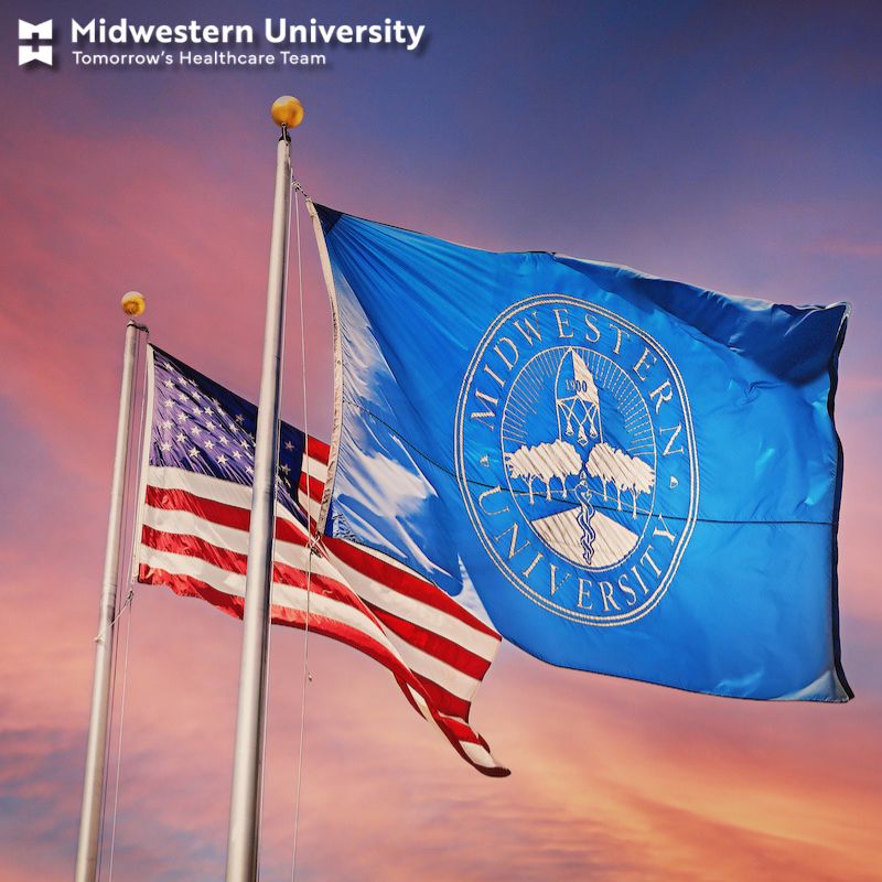 🟥⬜🟦 Happy Independence Day! We want to take a moment to honor those who serve or have served our country. Midwestern University’s Glendale and Downers Grove Campuses and Clinics will be closed Friday, July 4. We wish everyone a safe holiday.