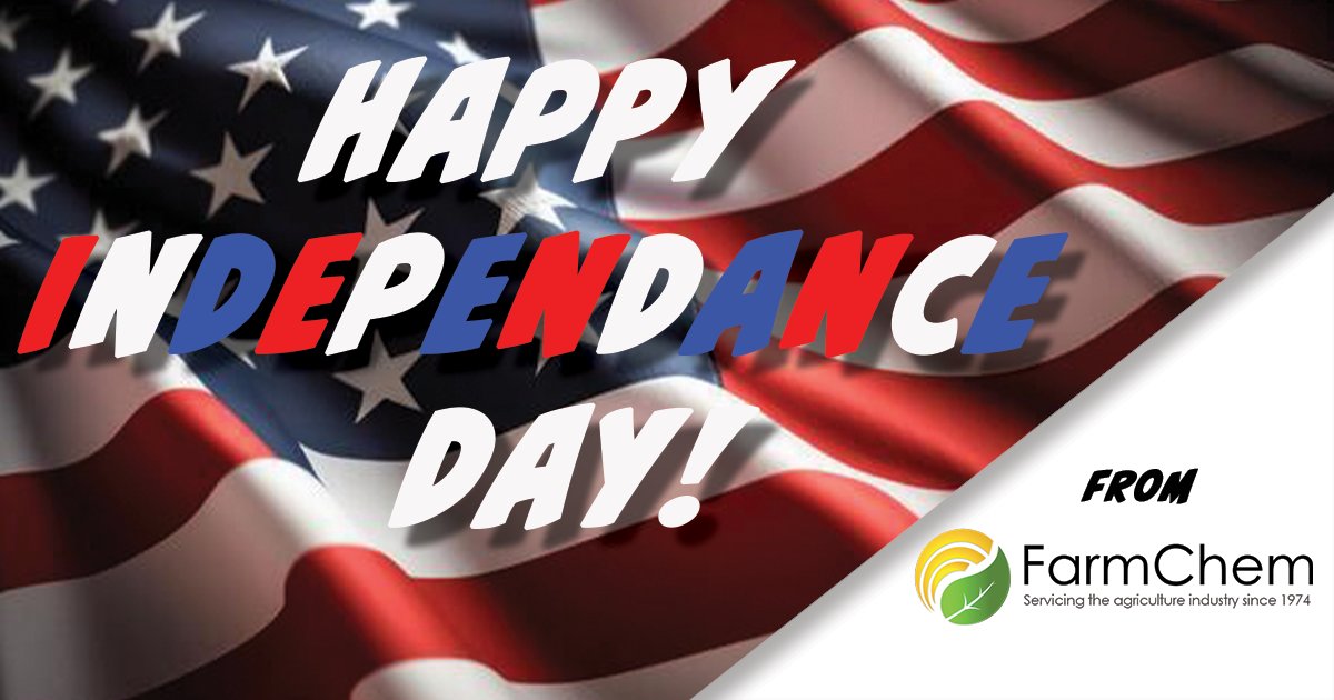 Have a safe and happy 4th of July from us at Farmchem!
