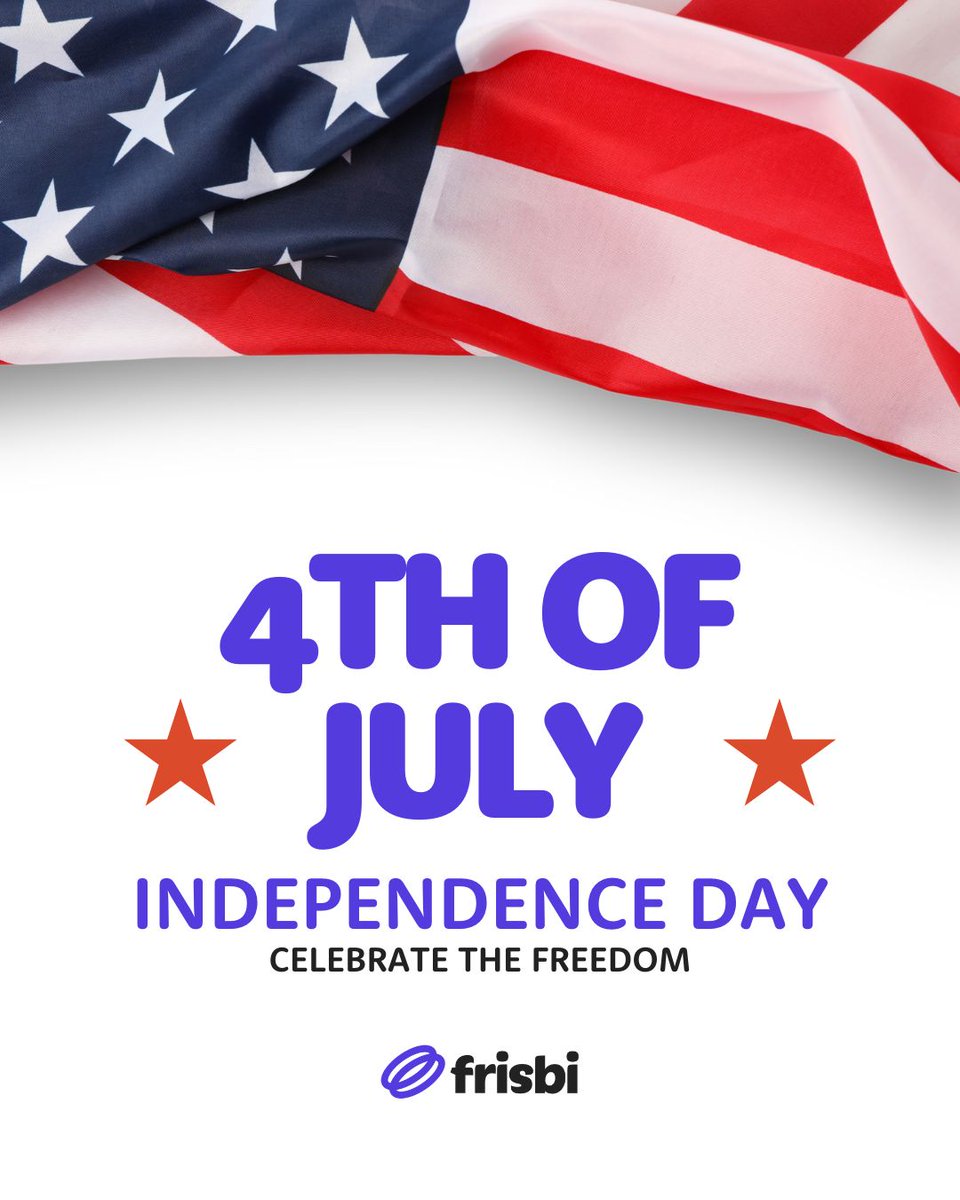 frisbi_global's tweet image. Celebrating freedom, progress, and possibility. 🇺🇸 

This July 4th, Frisbi honors the spirit of independence that drives innovation and growth.
#Frisbi #IndependenceDay #4thOfJuly #ShippingSolutions #LogisticsMadeSimple