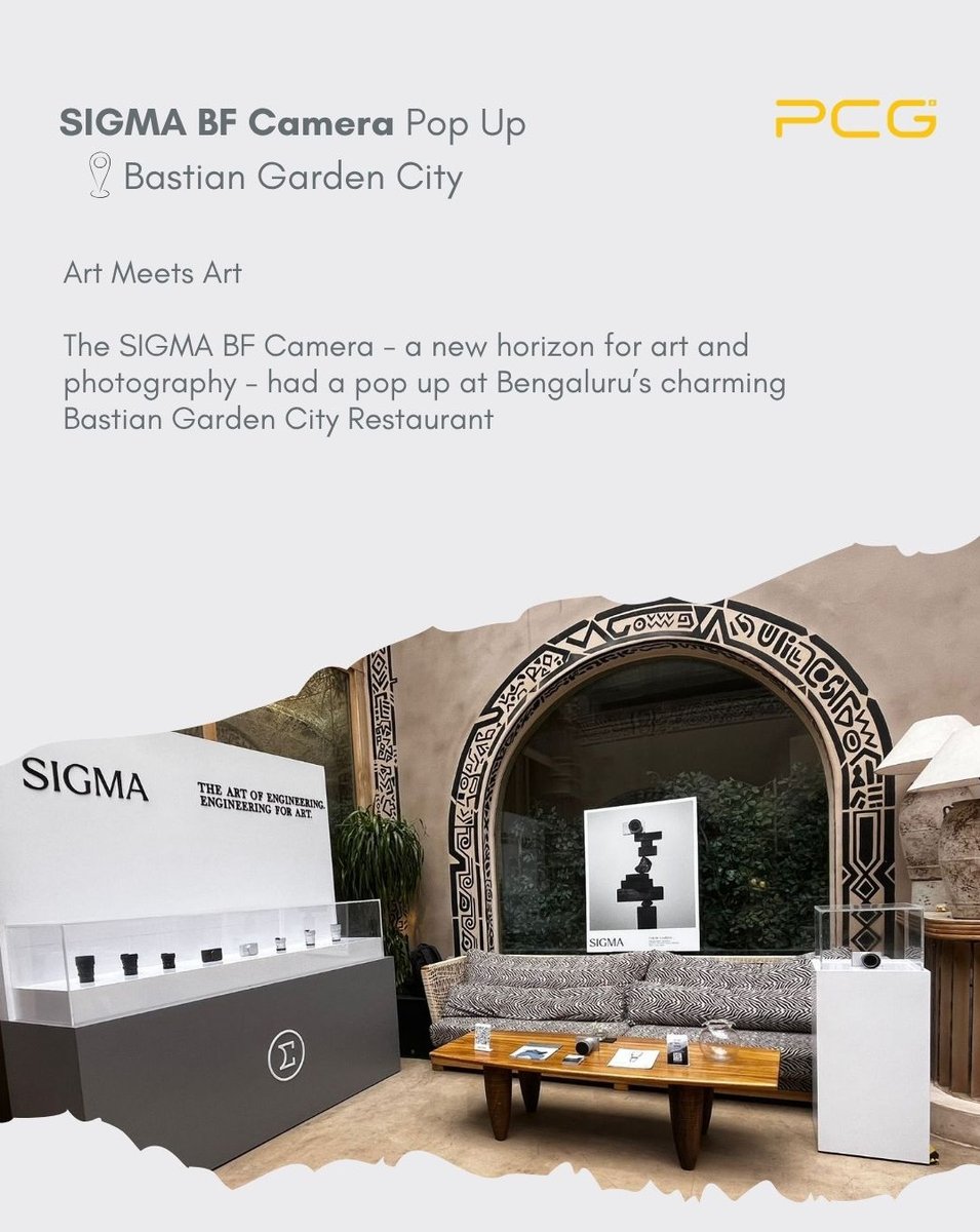 An unusual collab: SIGMA BF Camera had a pop-up store at Bastian Garden City, Bangalore - the perfect combination of art and food. 

Want to know more about the camera? 
Visit  sigmaindia.in/the-bf-camera/