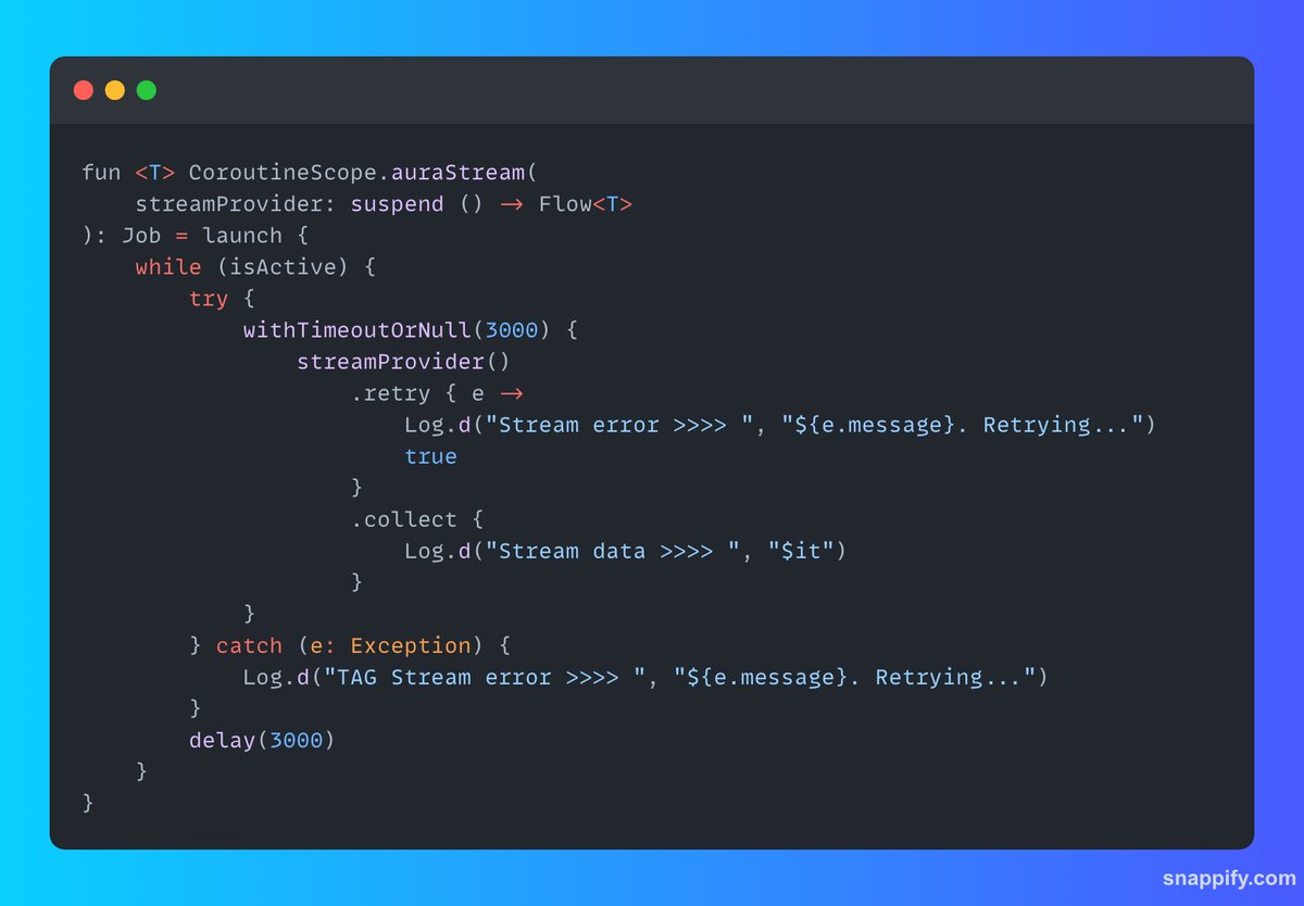 iam_cpo's tweet image. Below is a sample function in kotlin that brings this principle to life. I&apos;ll try to replicate this for flutter.

Let me know your thoughts #androiddev #flutter #androidstudio #androiddevelopment