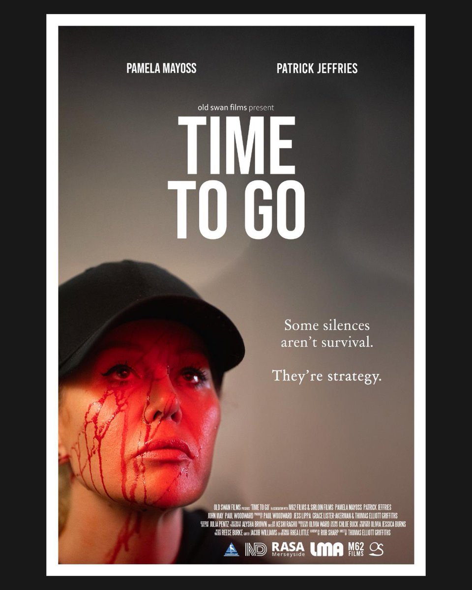 TIME TO GO — The first look at our poster.

Some silences aren’t survival.
They’re strategy.

Time to Go…Coming soon.

#TimeToGoFilm #OfficialPoster #IndieFilm #WomenInFilm #ShortFilm #FilmPoster #ComingSoon #OldSwanFilms #SirloinFilms #SupportIndieFilm