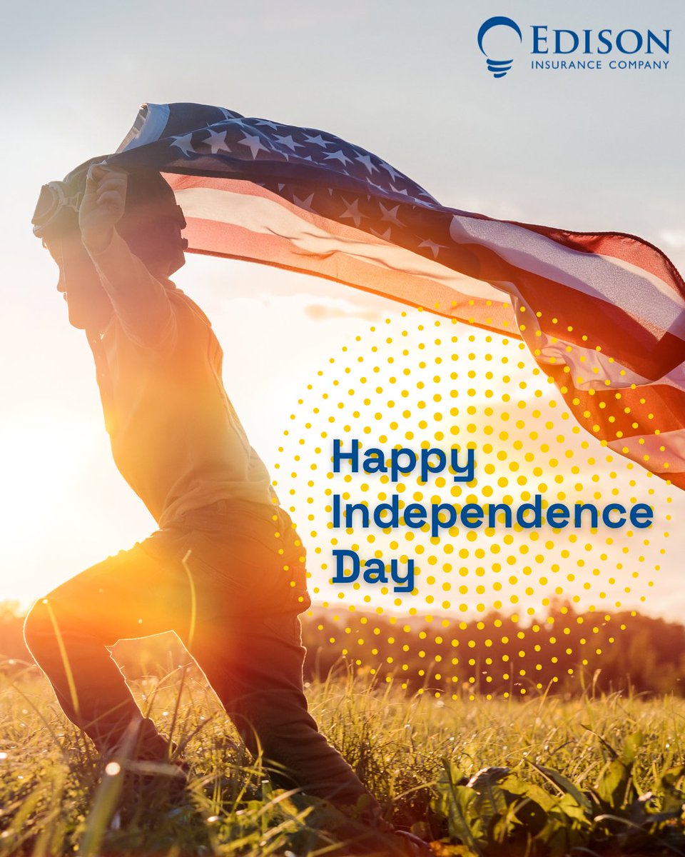 Celebrating freedom, family, &amp; all that makes a house a home. See how we help protect yours, edisoninsurance.com/products/homeo…