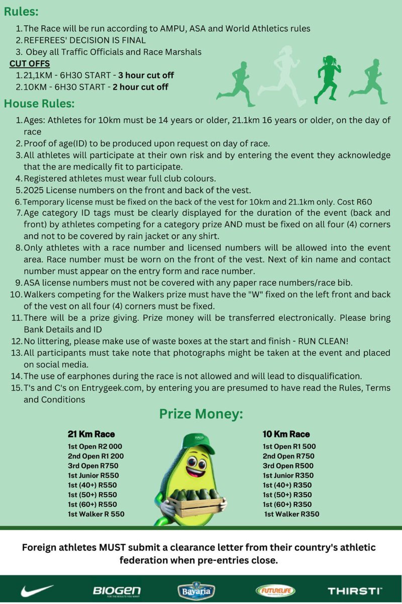 Breathe in the citrus, race through the chill! 🍊❄️

Join the 34th Halls Race Through the Orchards on 16 August 2025 — a scenic winter run through Halls’s iconic citrus groves. 

Entry entrygeek.com

#HallsRace2025 #WinterRun #HallsOrchards #RunThroughTheGroves