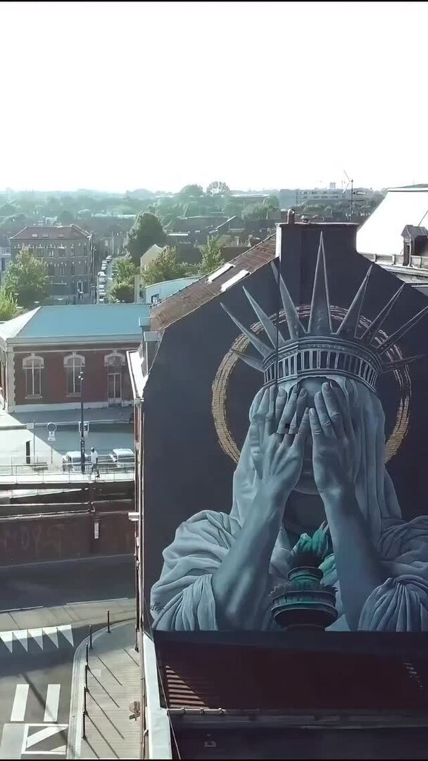 #Repost @jdlstreetart
・・・
Statue of liberty 
Roubaix, france 
In collaboration with @urbx_festival and @collectif_renart
 Want to know more about my piece? Check the comments section below! 

Art by @jdlstreetart
Video by @culturall1 

#4thofjuly #str… instagr.am/p/DLr5jSYshR-/