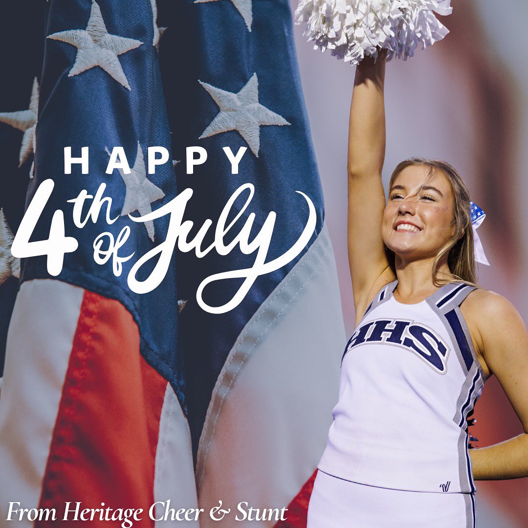 ❤️🤍💙 Happy 4th of July from Heritage Cheer &amp; Stunt ❤️🤍💙