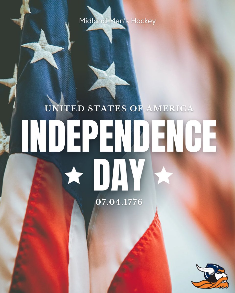 Happy Independence Day! We hope everyone has a fun and safe day!🇺🇸🎆

#midlanduniversity #midlandhockey #4thofJuly