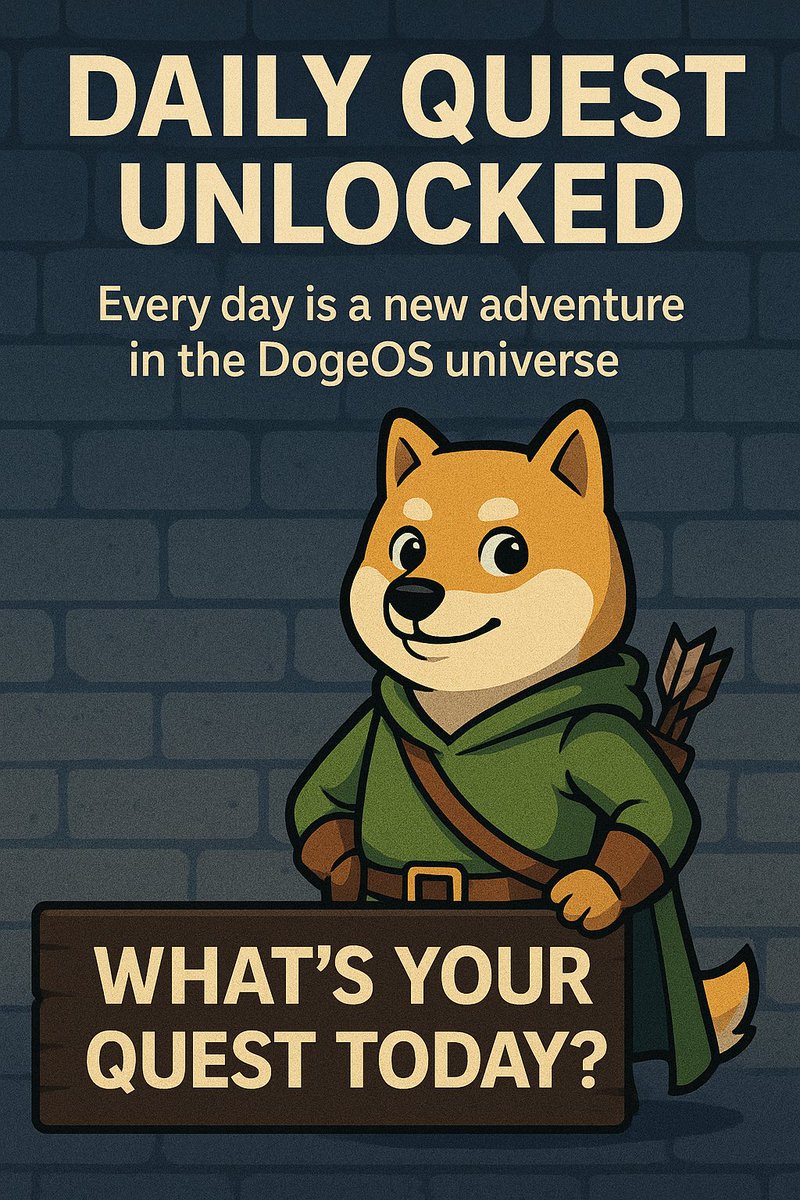 SarJosh (@__multiverse___) on Twitter photo Every day is a new adventure in the DogeOS universe 🐕💾
Whether you're building, exploring, or earning—<a href="/DnkQuest/">Doginal Quest</a> makes it all decentralized and fun.
What’s your quest today? 🧭⚔️
#DogeOS #DnkQuest #CryptoGaming #Web3Adventures #DogeArmy Every day is a new adventure in the DogeOS universe 🐕💾
Whether you're building, exploring, or earning—<a href="/DnkQuest/">Doginal Quest</a> makes it all decentralized and fun.
What’s your quest today? 🧭⚔️
#DogeOS #DnkQuest #CryptoGaming #Web3Adventures #DogeArmy
