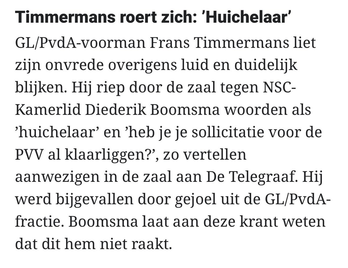 Het niveau van de grote verbinder Frans Timmermans en zijn GroenLinksPvdA fractie.

Sheldwoorden de halve Kamer door schreeuwen aan het adres van een collega en dan lachend de bijval van je joelende antisemitische vrienden in ontvangst nemen.

#Timmermans #asielwetten #Timmermans