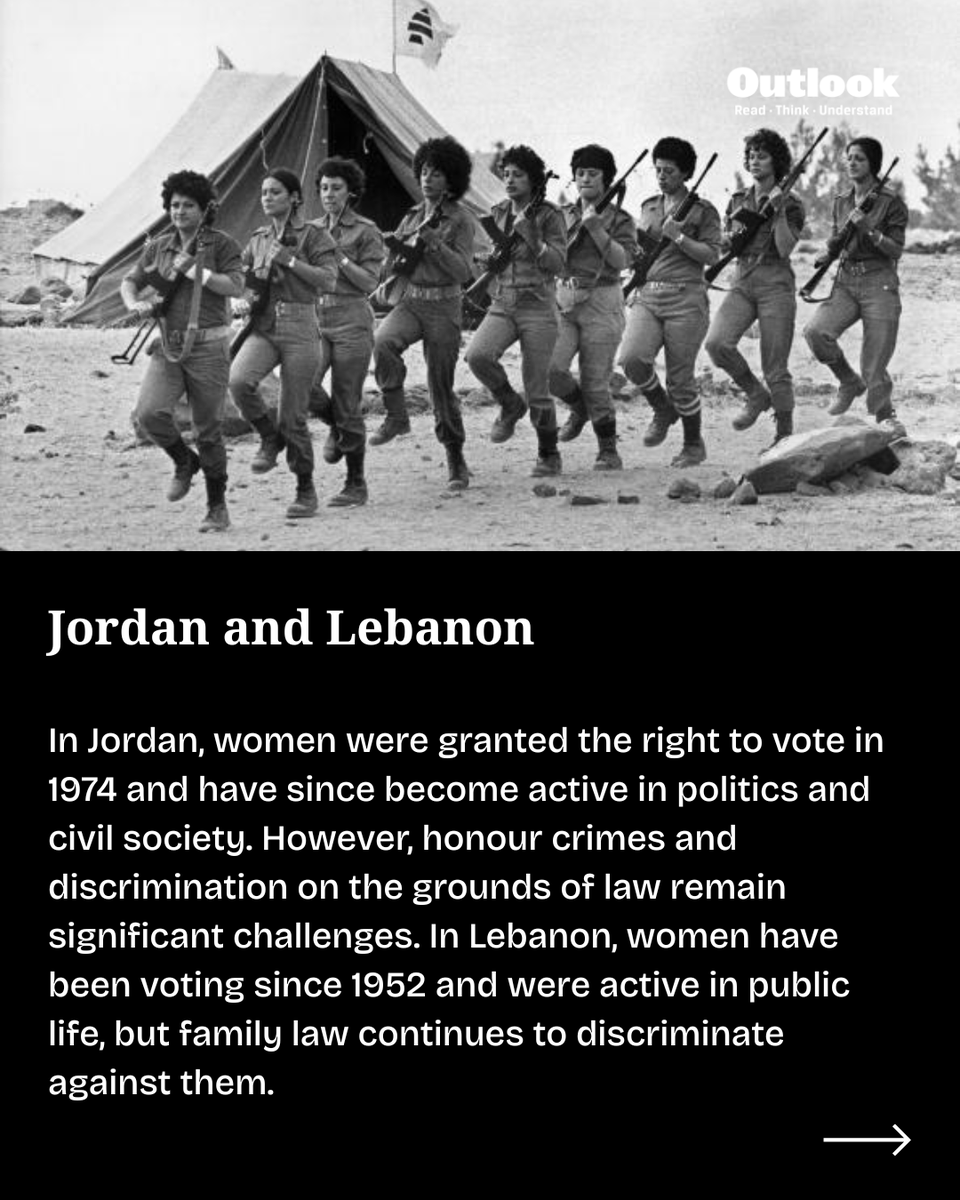 Outlookindia's tweet photo. Across the Middle East, women are standing up for their rights, challenging old systems and demanding freedom, safety, and equality.
#MiddleEastCountries #MiddleEastConflict #WomensMovement #History #Fascism #FascistRegime #MahsaAmini #Iran #IranianRevolution #SaudiArabia https://t.co/varaDpAoQx