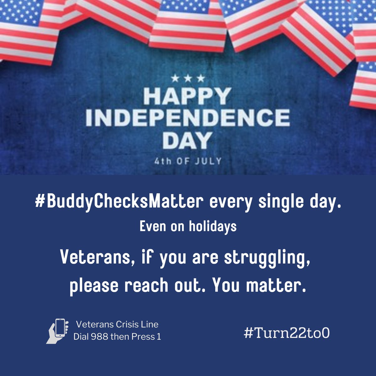 🇺🇸 REDFriday ✅VETERAN BUDDY-CHECKS✅RH 🇺🇸
Good morning, family. Happy birthday to our great nation! Thank you for keeping her free. Let’s Remember Everyone Deployed as we celebrate. BUDDY CHECKS DON’T STOP ON HOLIDAYS. Reach out if you are struggling. I love all y’all! ❤️🤍💙
