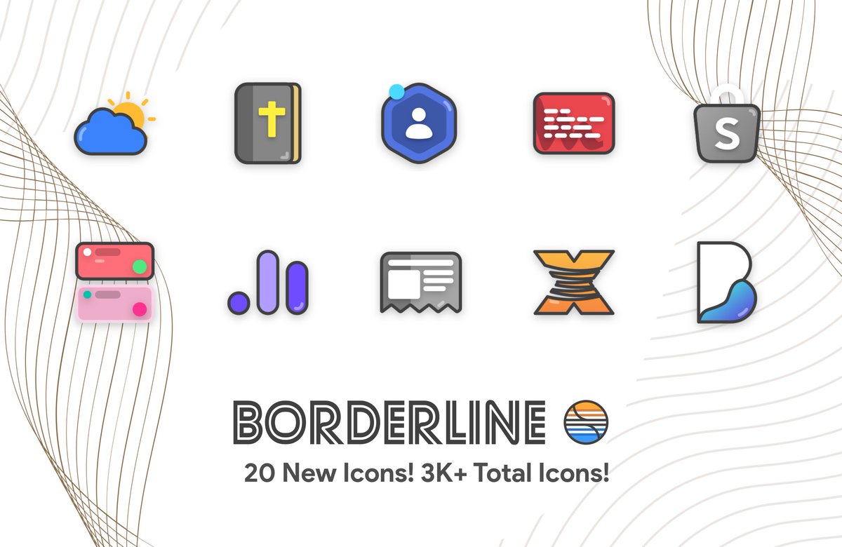 2nd update of the week is live for Borderline!

🔸 Added 20 new icons! 
🔸 5 premium icons themed! 
🔸 3020+ total icons now! 

Grab it here: bit.ly/borderlineicon… 

Reposts and ❤️s are always appreciated 🙏🏻 

Cheers guys!