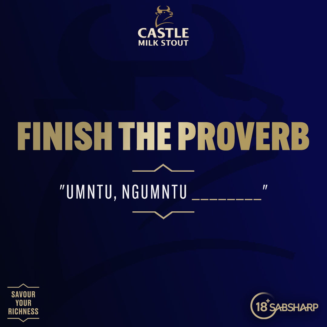Think you know your roots? Let’s find out. 🐃​

​"Umntu, ngumntu ________..."​
​
Drop your answer in the comments, share what this proverb means to you. 🍻 #SavourYourRichness