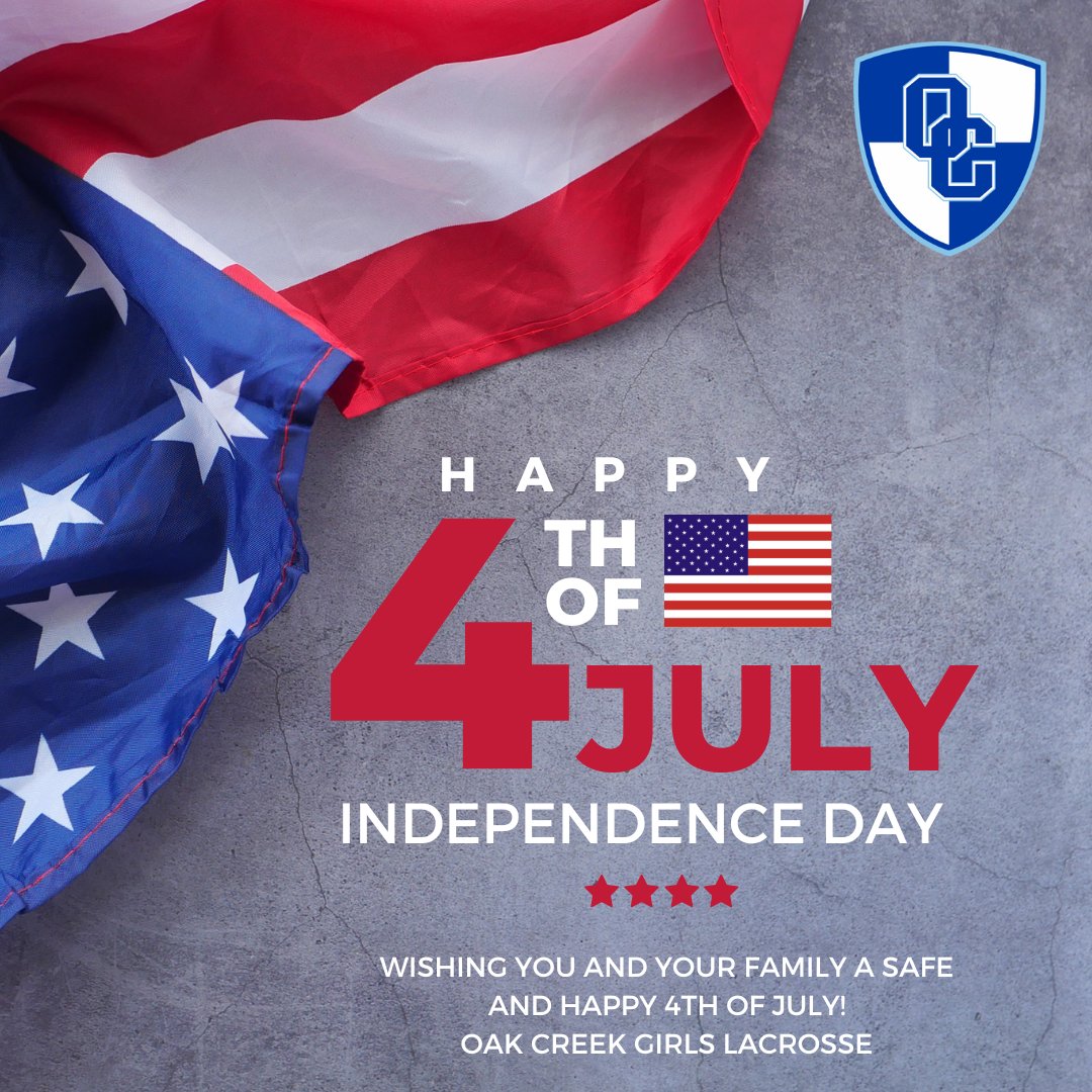 Happy Birthday America!!!! Enjoy the festivities today and if you have time between the parade this morning, a BBQ this evening, and fireworks TOMORROW grab a stick and hit the wall!!!! 💙🇺🇸💙🥍#GoKnights
OC 4th of July Activities:oakcreekwi.gov/resident/event…