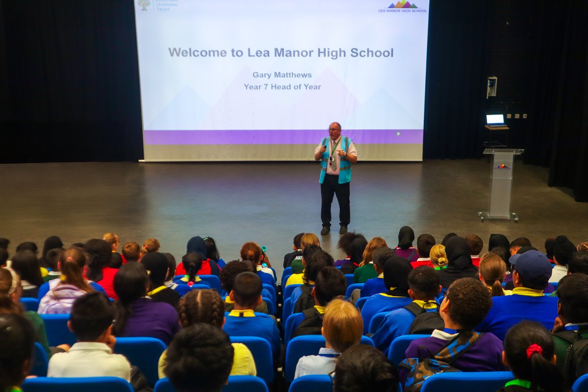 We are pleased to welcome the Class of 2030 to Lea Manor for their Transition day.

The day kicked off with their first of many assemblies here at Lea Manor and introduced them to our team that will be looking after them for the next 5 years.

Welcome to Lea Manor High School!
