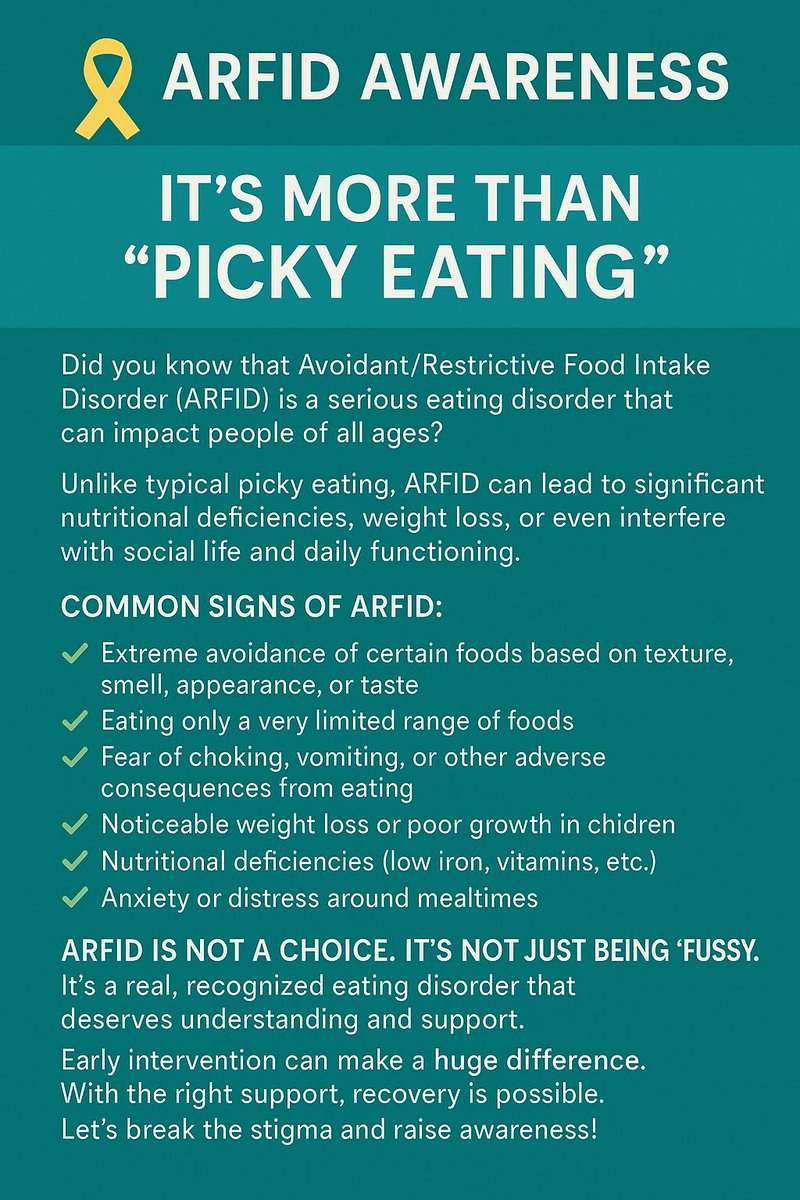zubiedoo's tweet image. #ARFID
#ARFIDAwarenessDay
#Eatingdisorder