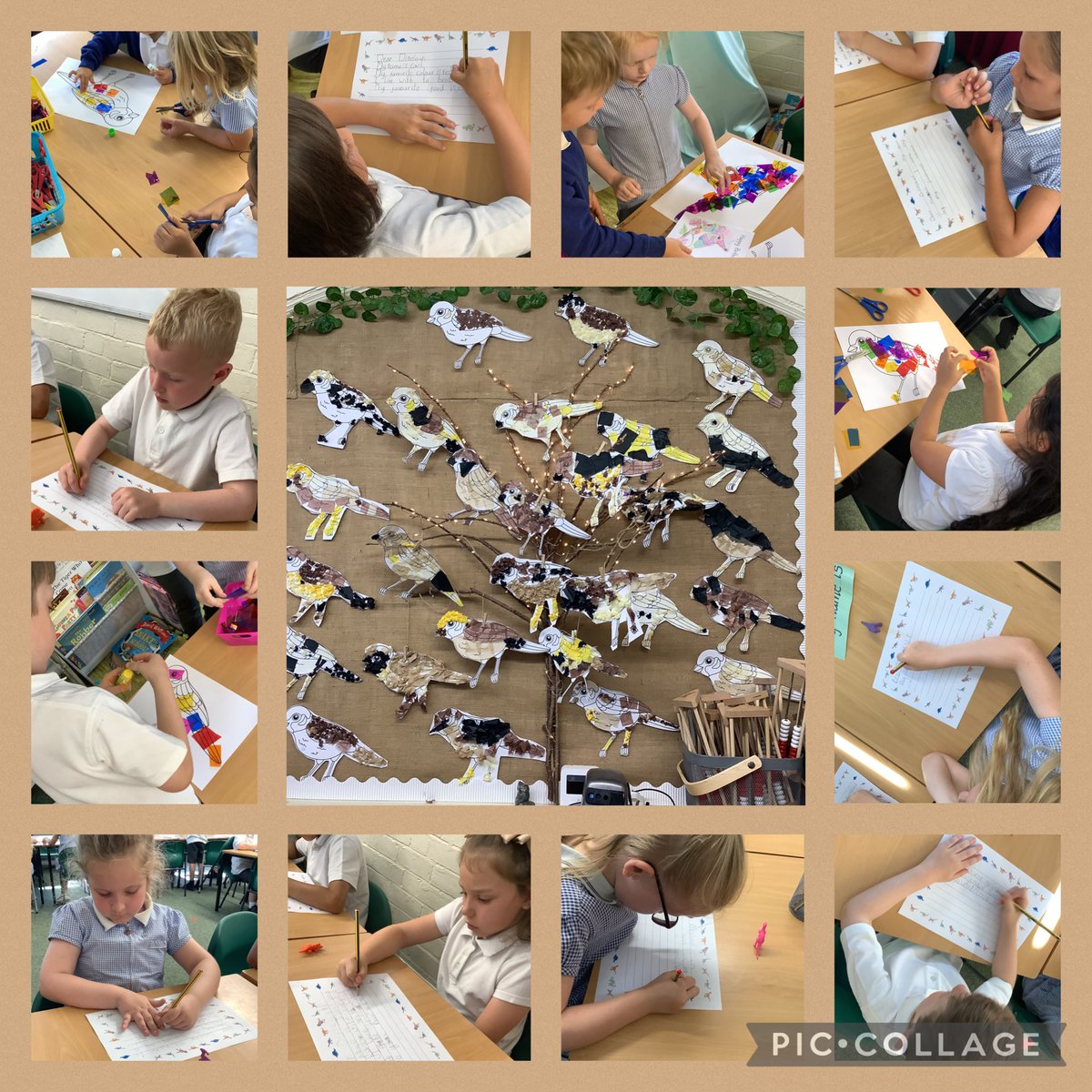 This morning, our new Sparrows wrote their Dear Dinosaur letters, designed a map of their new classroom, created colourful sparrows and completed a 'How Well Do You Know Miss Ellson?' quiz!
Our sparrows from yesterday have already been put on display!
<a href="/RaundsPark/">Raunds Park Infants</a>