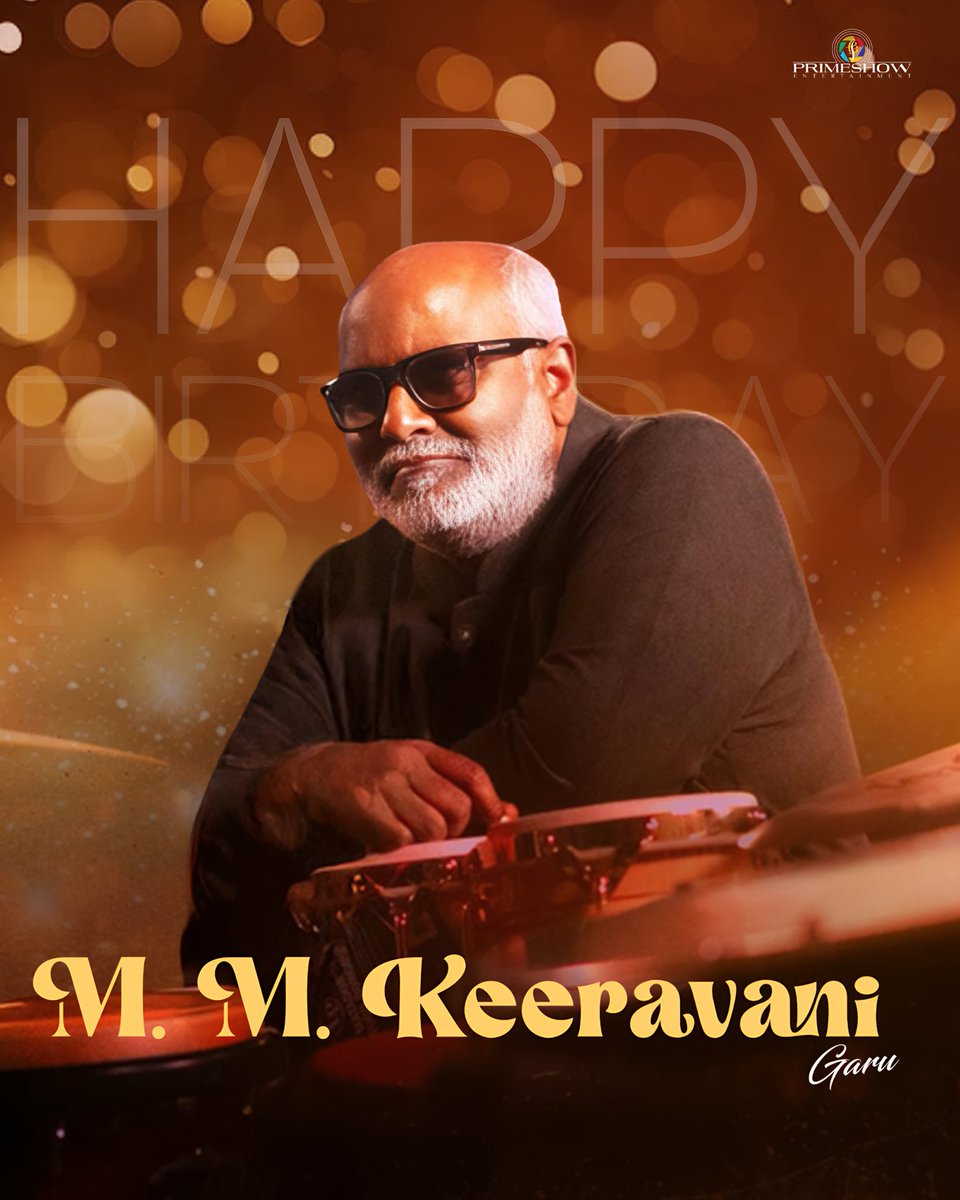 Primeshow Entertainment (@primeshowtweets) on Twitter photo Here's wishing the Musical Genius, Oscar winner <a href="/mmkeeravaani/">mmkeeravaani</a> garu a very Happy Birthday!
Wishing you an amazing year ahead be filled with beautiful melodies and amazing new milestones!!🎶
#HBDMMKeeravani Here's wishing the Musical Genius, Oscar winner <a href="/mmkeeravaani/">mmkeeravaani</a> garu a very Happy Birthday!
Wishing you an amazing year ahead be filled with beautiful melodies and amazing new milestones!!🎶
#HBDMMKeeravani