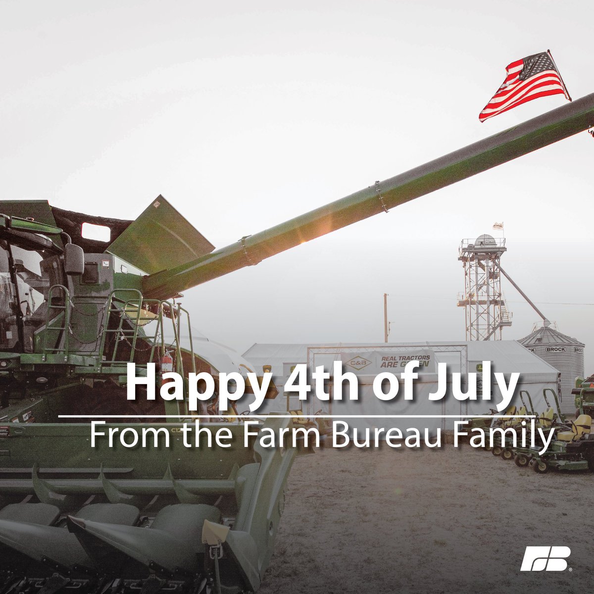 FarmBureau's tweet image. As we celebrate this #FourthOfJuly, and gather with loved ones around the grill, know that America’s farmers and ranchers are proud to grow the food on your tables and in your picnic baskets. 🇺🇸
