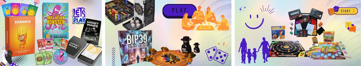 Bitcoin + cards / board games? Yes 🧡 Quality time with loved ones &amp; learning all at once! Check out 9 options listed on our website (short descriptions, official sources, videos on how to play): bitcoin4youth.com/tag/family-fri…  🎲 SHAmory - Inflation Monster - Money Wars, BIP39 Seed