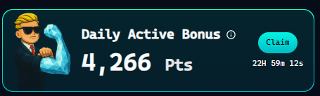 Crypto_One_Time (@crypto_one_time) on Twitter photo Another 4 266 points from Daily Active Bonus on <a href="/virtuals_io/">Virtuals Protocol</a>
i have staked MONEY & BARVIS
thanks $VADER Another 4 266 points from Daily Active Bonus on <a href="/virtuals_io/">Virtuals Protocol</a>
i have staked MONEY & BARVIS
thanks $VADER