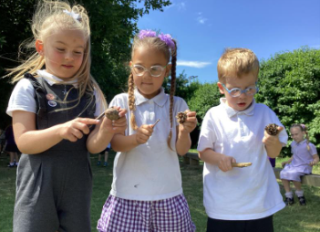 Year 1 have had a wonderful morning working in our outdoor area. We have been making music with natural materials and exploring what we could find in our forest area. #outdoorlearning