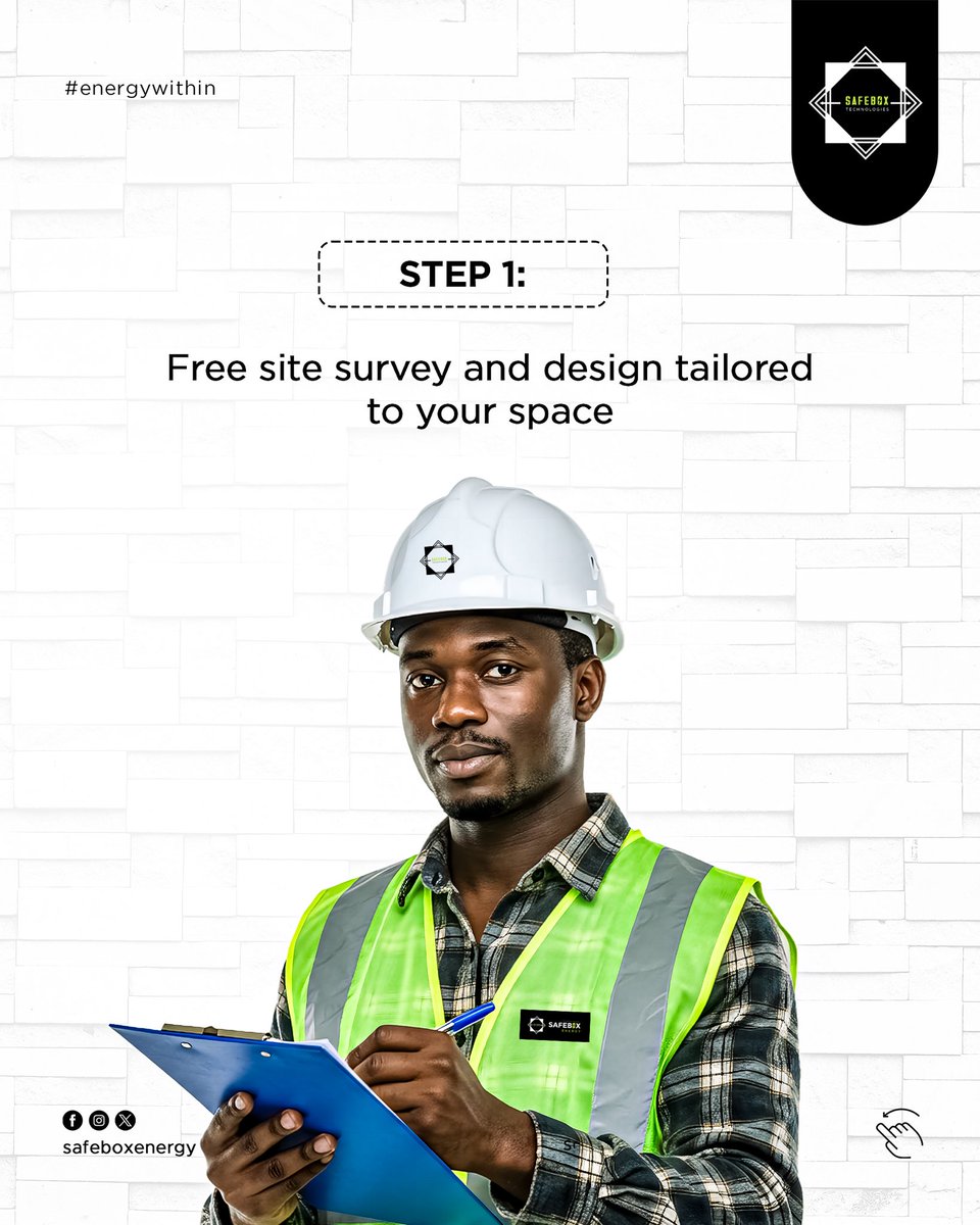 SafeboxEnergy's tweet image. Wondering how it all works? It’s smoother than you think.
We hold your hand from Day 1 to Installation Day and beyond.
Let’s take the first step to light up your home.
#HowSolarWorks #SafeboxProcess #SolarSimplified