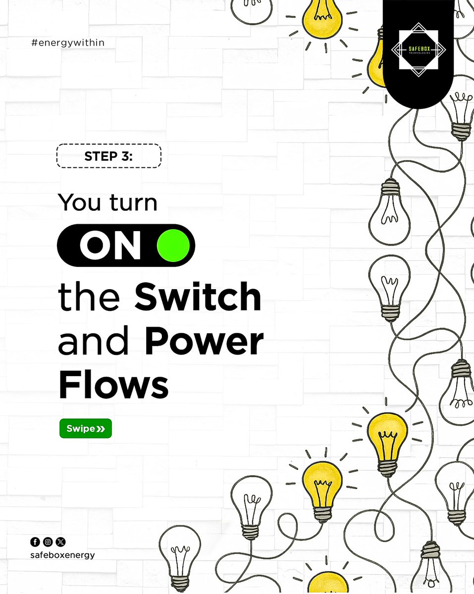 SafeboxEnergy's tweet image. Wondering how it all works? It’s smoother than you think.
We hold your hand from Day 1 to Installation Day and beyond.
Let’s take the first step to light up your home.
#HowSolarWorks #SafeboxProcess #SolarSimplified