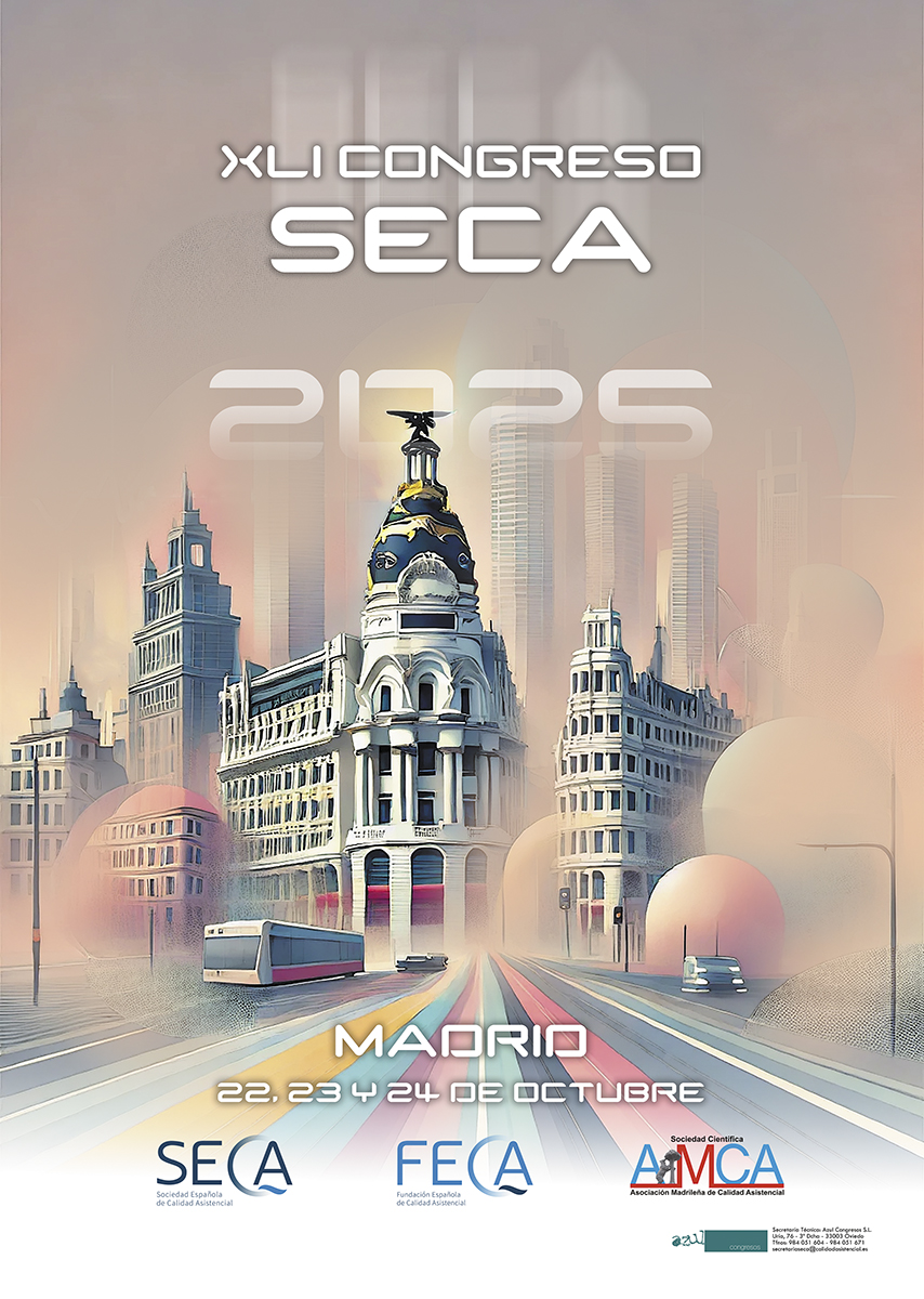#SECA25 ¡Os esperamos en Madrid para el XLI Congreso nacional de la SECA!
📆 Los días 22, 23 y 24 de octubre nos reuniremos para hablar sobre "#CalidadAsistencial: base de la transformación sanitaria"
✍🏼 ¡Inscríbete! calidadasistencial.es/xli-congreso-s…
