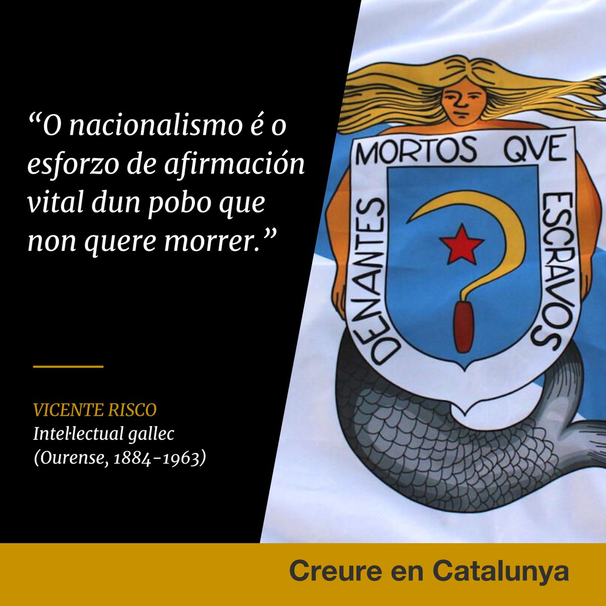 QuimTorraiPla's tweet image. El dia de Sant Jaume a Galícia celebren la seva Diada nacional, el #DíaDaPatriaGalega. Per molts anys a tots els gallecs que continuen reivindicant i defensant la seva llengua i la independència de Galícia. Viva Galiza Ceive! #creureenCatalunya