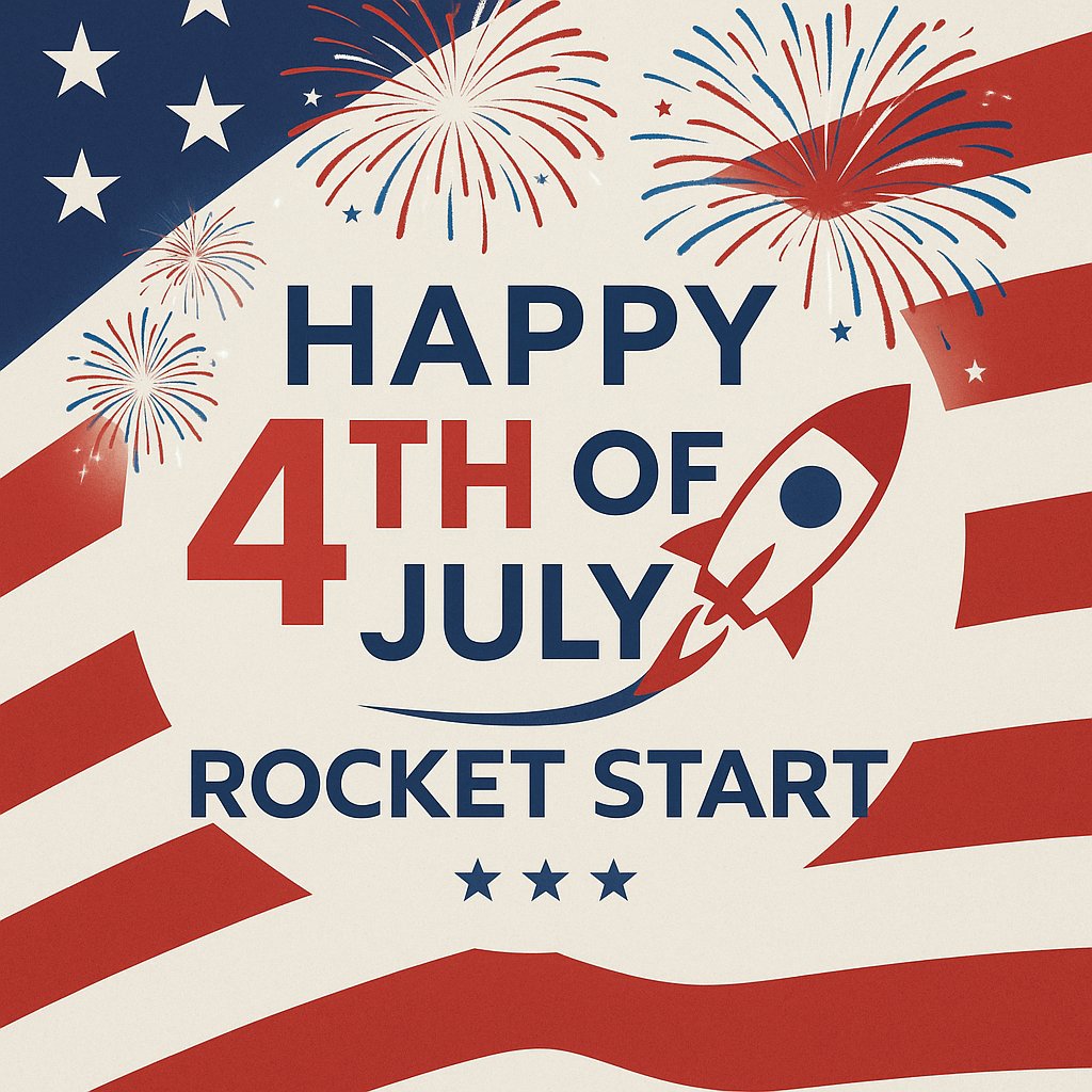 Happy 4th of July from Rocket Start!

Here’s to freedom, opportunity, and fueling something great!

Wishing you a safe and fun Independence Day! 💥

#RocketStart #FourthOfJuly #IndependenceDay #Concrete #EmployeeRecognition #Gamification #Motivation
