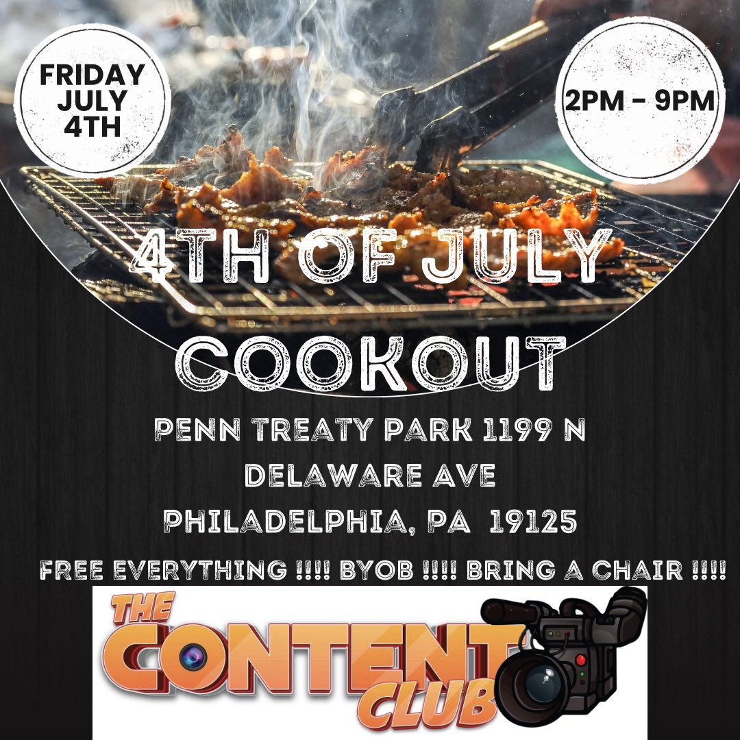 _YoYus's tweet image. POP OUT TO THE CONTENT CLUB COOKOUT 🚨🚨🚨🌭🍔🥩🍗