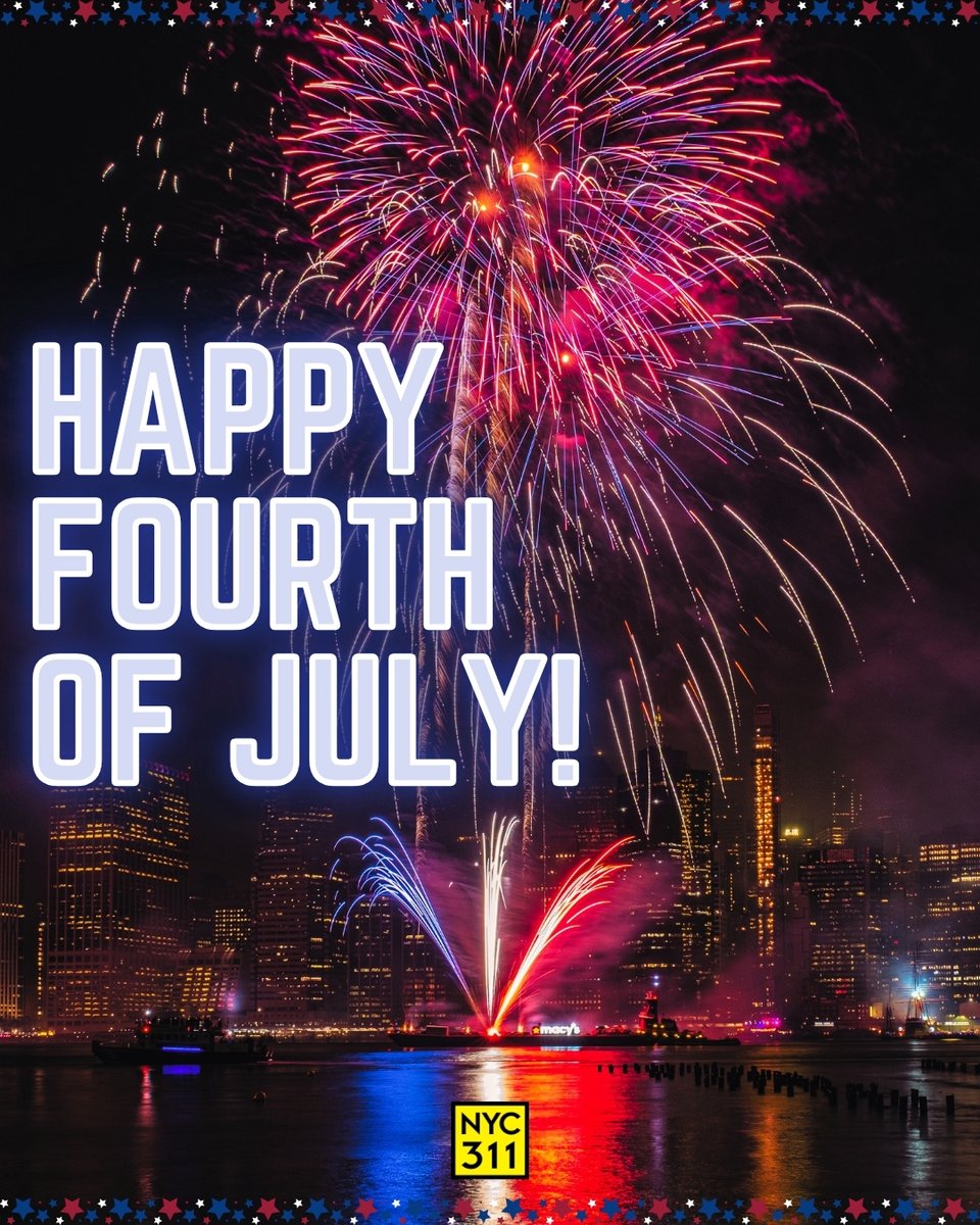 🎆 Happy Fourth of July, NYC! Wishing everyone a safe and joyful Independence Day! 🇺🇸✨