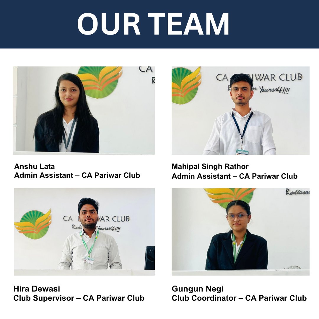 CAPrakashUttam's tweet image. Meet the incredible team behind CA Pariwar Club! 💼❤️
From admins to chefs, every member plays a key role in making each moment special.

#CAPariwarClub #Teamwork #BehindTheScenes #ClubLife #Gratitude #CosyAura #SuccessTogether