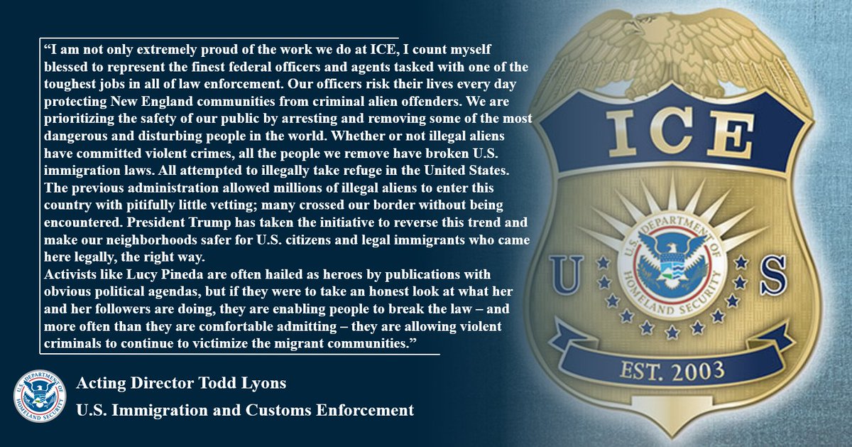 EROBoston's tweet image. Recently the Boston Globe published an article heralding the efforts of a local activist. ICE contacted the Globe hoping to have our director's quote included. His quote is below...