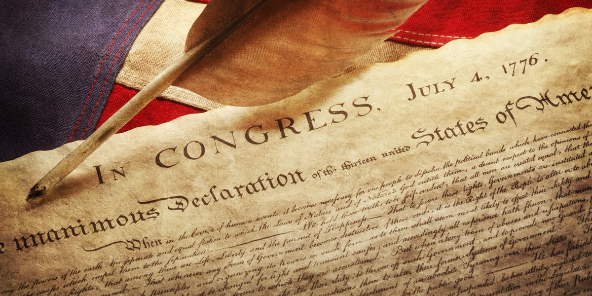 JasonLReimer's tweet image. “We hold these truths to be self-evident, that all men are created equal, that they are endowed by their Creator with certain unalienable Rights, that among these are Life, Liberty and the pursuit of Happiness.”