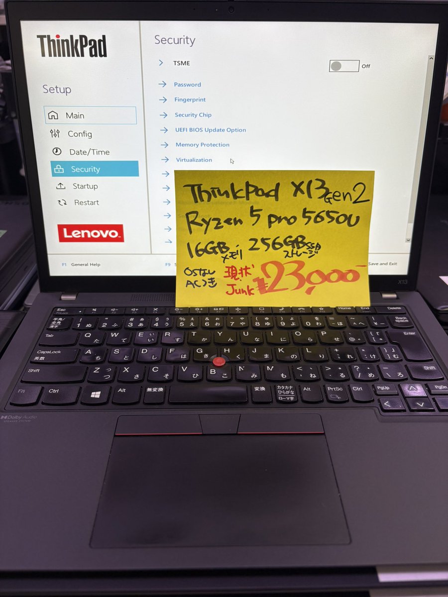 どこも壊れてない普通の中古パソコン・・・とガンダムが言っている
 (´・ω・｀)