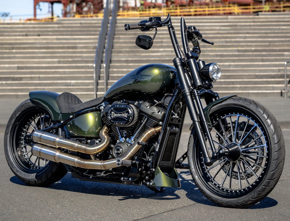 New <a href="/harleydavidson/">Harley-Davidson</a> FXBBS Street Bob project. Find out more here : thunderbike.com/custombikes/ra… #harleydavidson #motorcycle #softail