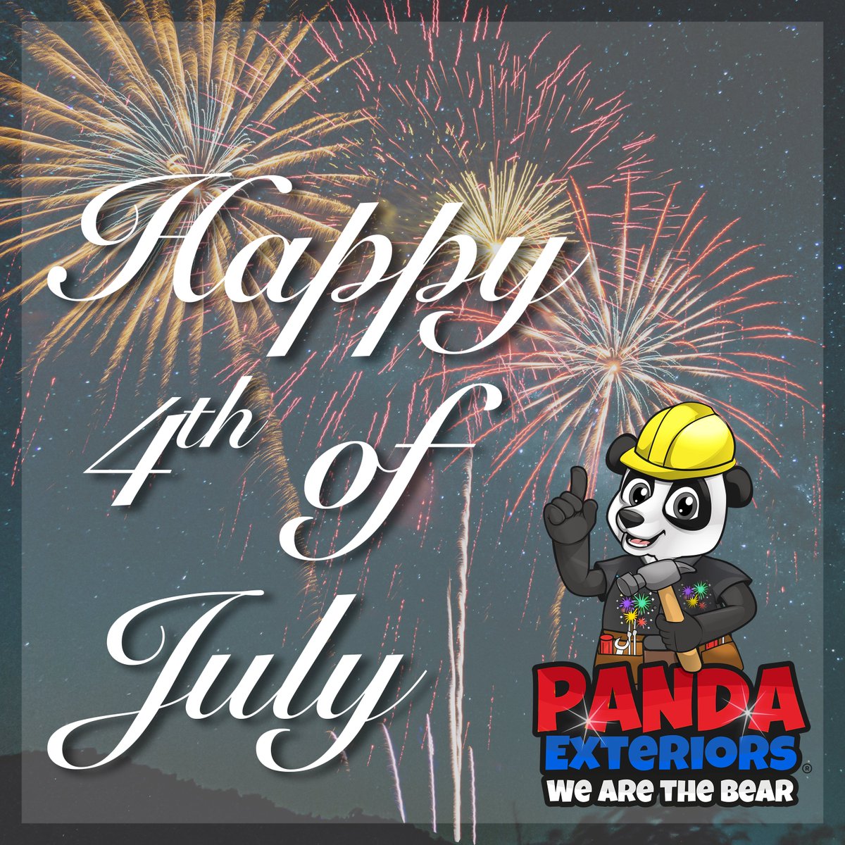 PandaExteriors's tweet photo. 🇺🇸 Happy 4th of July from your Panda Exteriors family!

Wishing our amazing team, customers, and communities across the Mid-Atlantic a safe and wonderful Independence Day!

From our family to yours - enjoy the celebration! 🎆

#Happy4thOfJuly #PandaExteriors #Community https://t.co/OnHEoZelYu