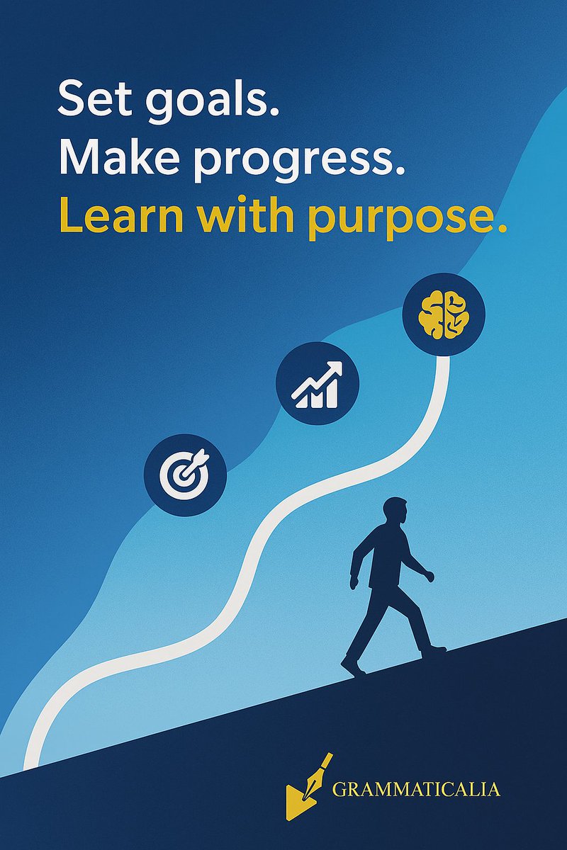 🎯 No se trata solo de aprender un idioma.
Se trata de avanzar con propósito, con método y con motivación.

En #Grammaticalia, cada paso cuenta.

🌍 Set goals. Make progress. Learn with purpose.