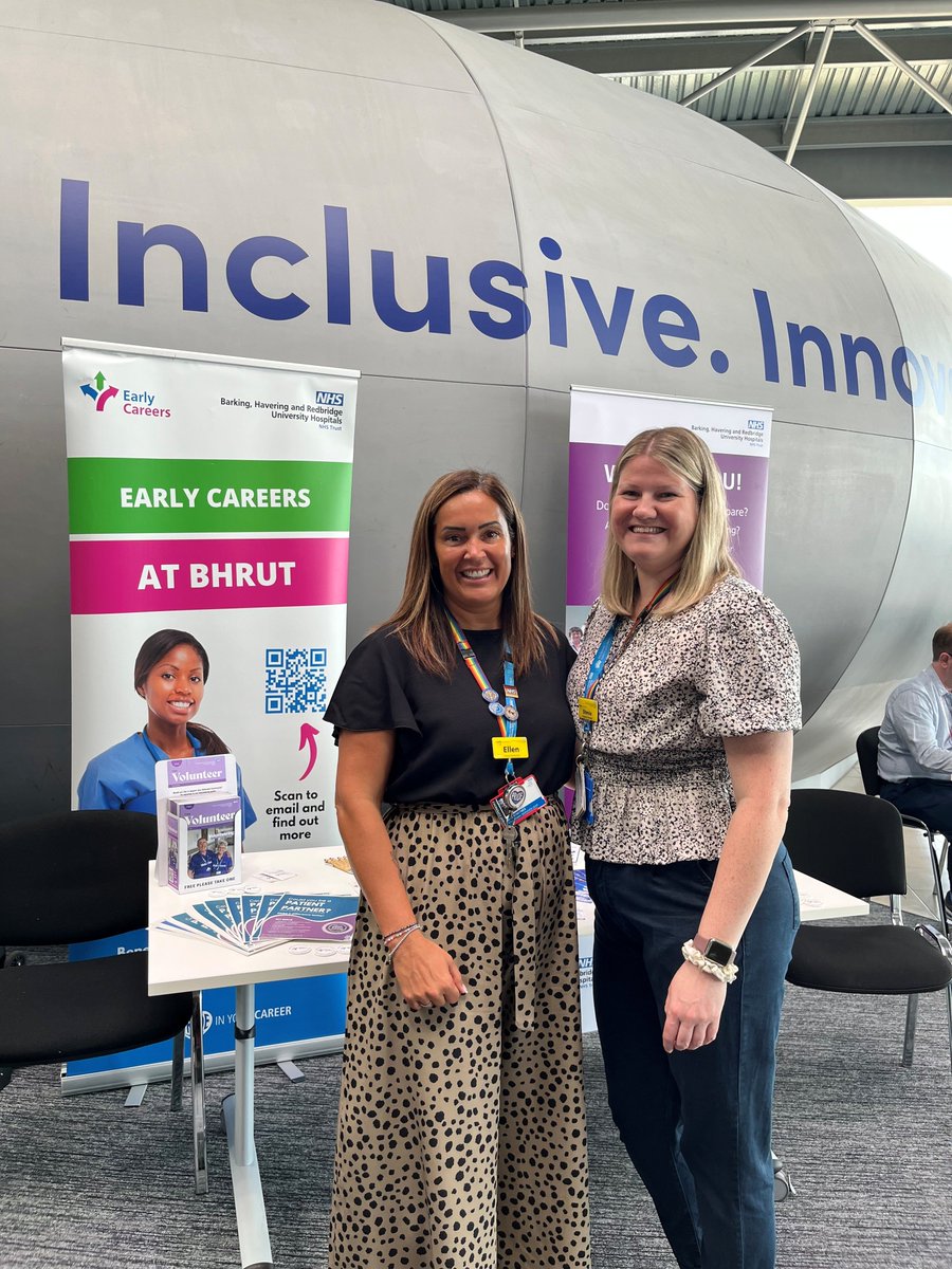 Voluntary Services and Early Careers Teams attended a job fair today at the CEME Centre, hosted by local MP Margaret Mullane.
It was a good opportunity to share information and answer questions from those interested in joining the NHS.