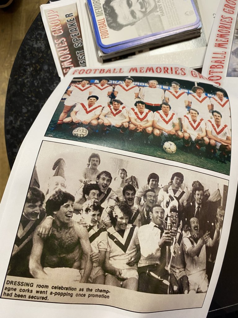 A good morning at the Football Memories Group listening to stories from ex Airdrie defender Harry Erwin ♦️