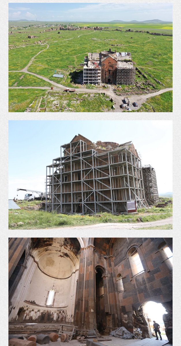 Hovhannes Nikoghosyan (@hnikogh) on Twitter photo Armenian Church in medieval Armenian Kingdom capital Ani - now across modern Armenian-Turkish border - is being "renovated" by Erdogan. Upon completion, the Church will be operated as a mosque, per <a href="/anadoluagency/">Anadolu English</a>... Church is <a href="/UNESCO/">UNESCO 🏛️ #Education #Sciences #Culture 🇺🇳</a> World Heritage Site, just like Aya Sofia. Armenian Church in medieval Armenian Kingdom capital Ani - now across modern Armenian-Turkish border - is being "renovated" by Erdogan. Upon completion, the Church will be operated as a mosque, per <a href="/anadoluagency/">Anadolu English</a>... Church is <a href="/UNESCO/">UNESCO 🏛️ #Education #Sciences #Culture 🇺🇳</a> World Heritage Site, just like Aya Sofia.