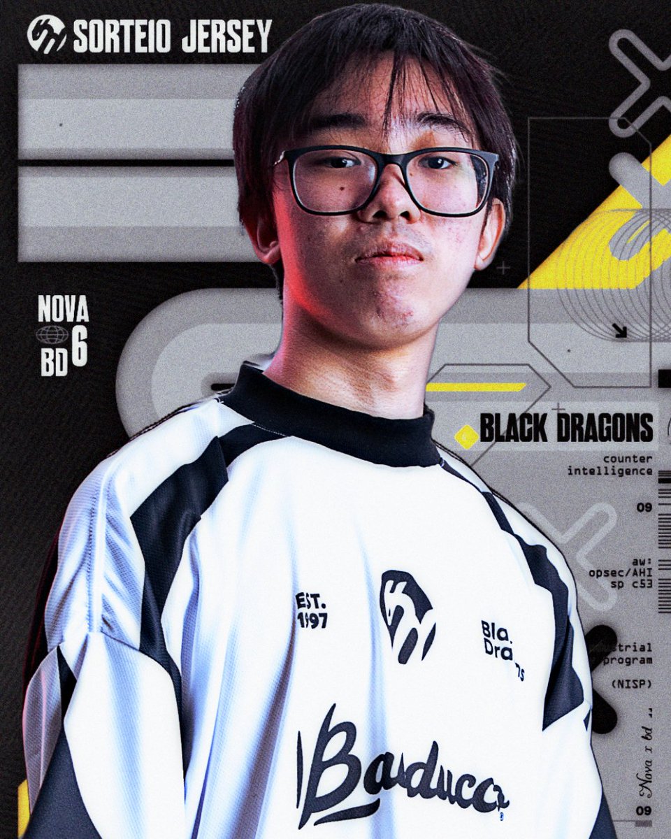 Nova Six BR 🇧🇷 (@novasixr6) on Twitter photo 🚨 SORTEIO JERSEY BD 🚨
Em parceria com a <a href="/blackdragonsBR/">Black Dragons</a>, estamos sorteando uma Jersey lendária da BD para vocês 🫵
REQUISITOS:
➡️ Seguir <a href="/NovaSixR6/">Nova Six BR 🇧🇷</a> e <a href="/blackdragonsBR/">Black Dragons</a>
➡️ Like + RT
➡️ Marcar dois amigos nos comentários
🗓️ Resultado: 07/07 🚨 SORTEIO JERSEY BD 🚨
Em parceria com a <a href="/blackdragonsBR/">Black Dragons</a>, estamos sorteando uma Jersey lendária da BD para vocês 🫵
REQUISITOS:
➡️ Seguir <a href="/NovaSixR6/">Nova Six BR 🇧🇷</a> e <a href="/blackdragonsBR/">Black Dragons</a>
➡️ Like + RT
➡️ Marcar dois amigos nos comentários
🗓️ Resultado: 07/07