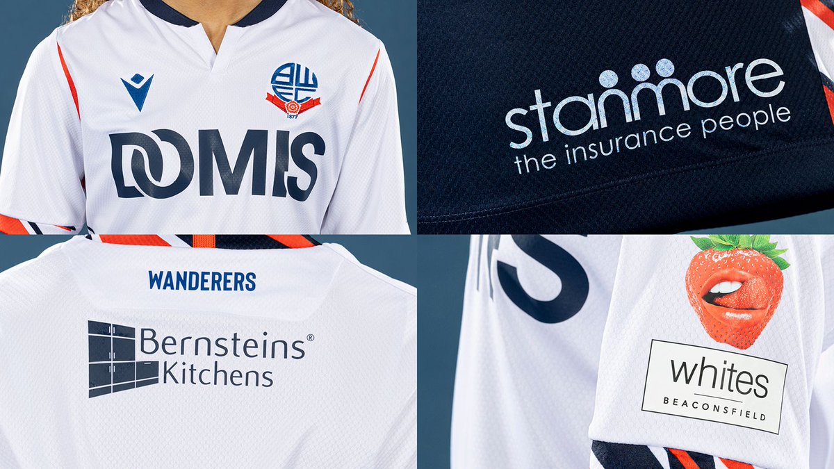 OfficialBWFCW's tweet photo. 👕 A closer look at our official kit partners on our 2025/26 home kit - thank you for your support 🤝🤍

#bwfc https://t.co/SqVowvDYnx