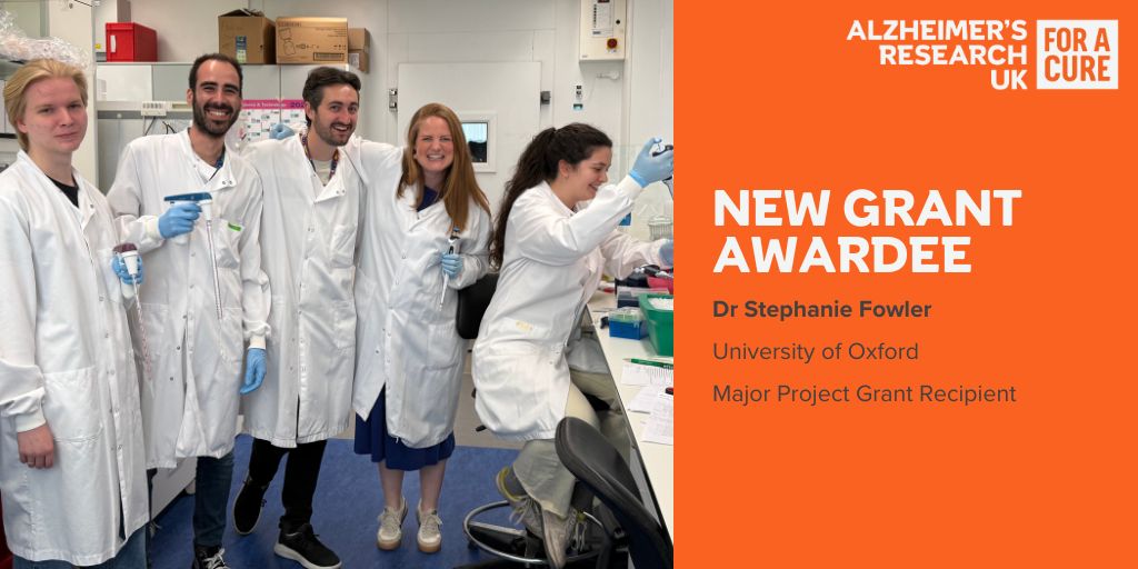 ARUKscientist's tweet image. We’re proud to support Dr Stephanie Fowler and her team with a major project. They’ll be developing new treatments targeting tether proteins to prevent tau spread. Findings from this study could help diversify treatments for tauopathies.