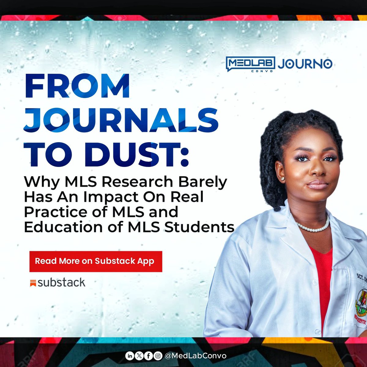Publishing a research article isn't enough, what impact does it make?

Medical laboratory #researchers produce articles that often make little real-world difference.

This #Journo article discusses how we can change the narrative

Read via
medlabconvo.com/journo

#LetsTalkMedLab