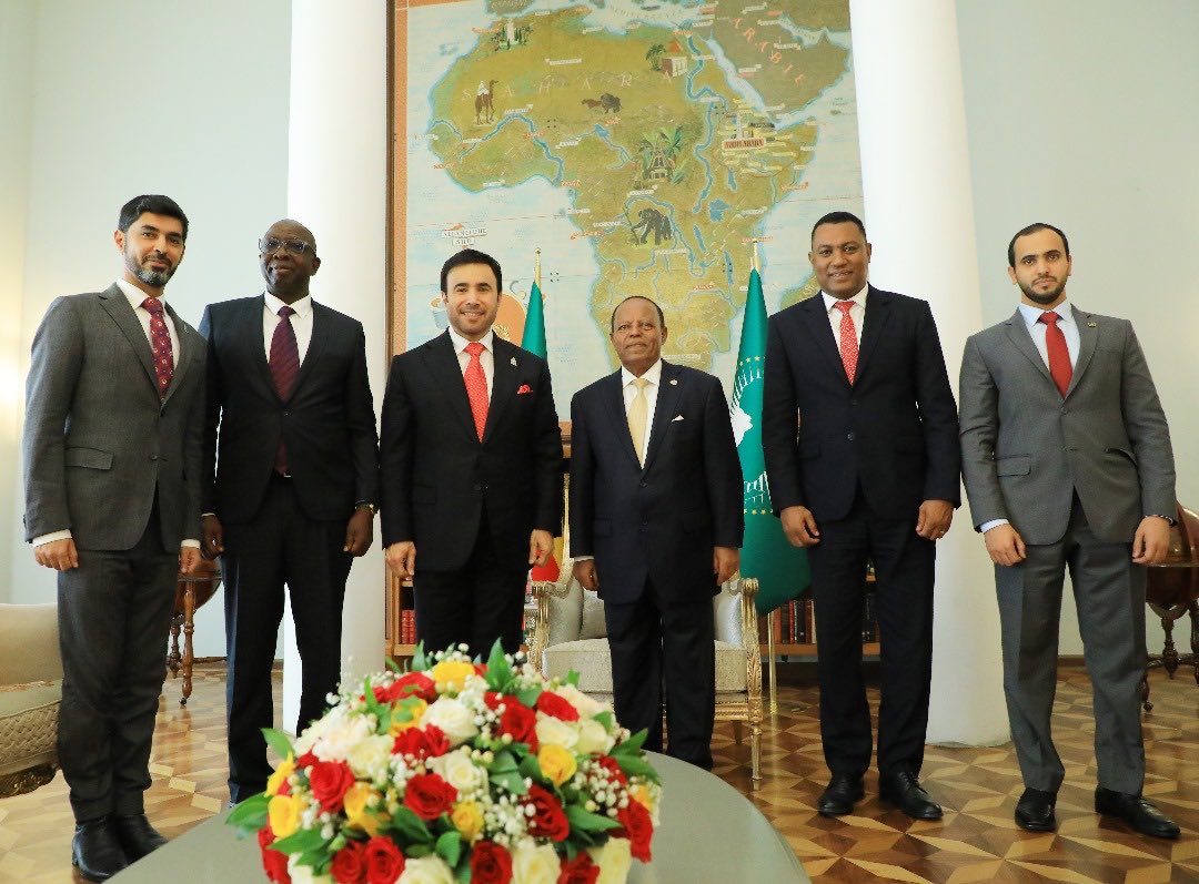POEthiopia's tweet image. H.E President Taye Atske Selassie received H.E.Dr. Ahmed Naser Al-Raisi, President of @Interpol H.E appreciated INTERPOL’s role in facilitating cooperation between police forces and express Ethiopia’s commitment to deepening collaboration in the fight against transnational crime.