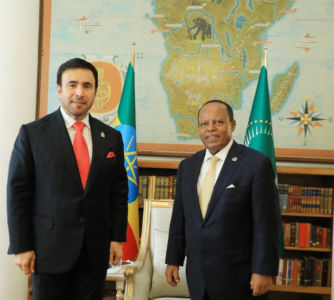 POEthiopia's tweet image. H.E President Taye Atske Selassie received H.E.Dr. Ahmed Naser Al-Raisi, President of @Interpol H.E appreciated INTERPOL’s role in facilitating cooperation between police forces and express Ethiopia’s commitment to deepening collaboration in the fight against transnational crime.